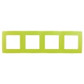 Изображение товара Рамка ЭРА 12 12-5004-26 4 поста 294х81х9 мм, корпус - пластик, монтаж - универсальный, цвет - лайм