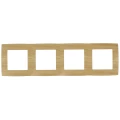 Изображение товара Рамка ЭРА 12 12-5004-11 4 поста 294х81х9 мм, корпус - пластик, монтаж - универсальный, цвет - сосна