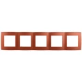Изображение товара Рамка ЭРА 12 12-5005-14 5 постов 365х81х9 мм, корпус - пластик, монтаж - универсальный, цвет - медь