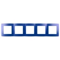 Изображение товара Рамка ЭРА 12 12-5005-29 5 постов 365х81х9 мм, корпус - пластик, монтаж - универсальный, цвет - ультрамарин