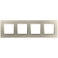 Изображение товара Рамка ЭРА Elegance Classic 14-5014-04 4 поста 92х304х10 мм, корпус - пластик, монтаж - универсальный, цвет - шампань