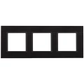 Изображение товара Рамка ЭРА Elegance 3-постовая из дерева черное дерево/антрацит