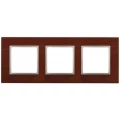 Изображение товара Рамка ЭРА Elegance 14-5303-08 3 поста 92х233х10 мм, корпус - дерево, монтаж - универсальный, цвет - вишня/шампань