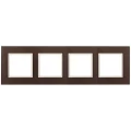 Изображение товара Рамка ЭРА Elegance 14-5104-31 4 поста стекло мокко/слоновая кость