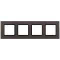 Изображение товара Рамка ЭРА Elegance 4 поста 92х304мм из стекла серый антрацит