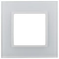 Изображение товара Рамка ЭРА Elegance 14-5101-01 1 пост 92х92х10 мм, корпус - стекло, монтаж - универсальный, цвет - белый