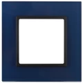 Изображение товара Рамка ЭРА Elegance 1 пост 92х92х10 мм стекло синий/антрацит