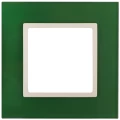 Изображение товара Рамка ЭРА Elegance 14-5101-27 из стекла зеленого цвета