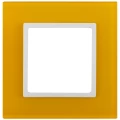 Изображение товара Рамка ЭРА Elegance 14-5101-21 желтая/белая стеклянная