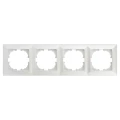 Изображение товара Рамка ЭРА Solo 4-504-06 4 поста 295х81х9 мм, корпус - пластик, монтаж - горизонтальный, цвет - перламутровый