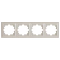 Изображение товара Рамка ЭРА Solo 4-504-02 4 поста 295х81х9 мм пластик слоновая кость горизонтальный монтаж