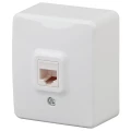 Изображение товара Розетка телефонная RJ11 открытая серия Эксперт 11-3202 белая