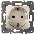 Изображение товара Розетка ЭРА Elegance 14-2101 2P+E Schuko 16A для скрытой установки шампань