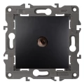 Изображение товара Розетка ЭРА Elegance 14-3102 TV проходная, для скрытой установки, IP20, цвет - антрацит Б0034300