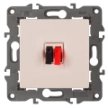 Изображение товара Розетка ЭРА Elegance 14-3111 аудио, для скрытой установки, IP20, цвет - слоновая кость