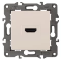 Изображение товара Розетка ЭРА Elegance 14-3114 HDMI, для скрытой установки, IP20, цвет - слоновая кость