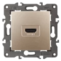 Изображение товара Розетка ЭРА Elegance 14-3114 HDMI, для скрытой установки, IP20, цвет - шампань