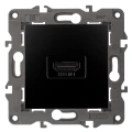 Изображение товара Розетка ЭРА Elegance 14-3114 HDMI, для скрытой установки, IP20, цвет - антрацит