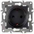 Изображение товара Розетка ЭРА серия 12 12-2001 2P+E Schuko 16A антрацит скрытая установка