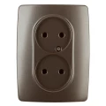 Изображение товара Розетка ЭРА 12-2107 16A, 2-местная, скрытая, бронзовая