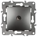 Изображение товара Розетка ЭРА серия 12 12-3101 TV одиночная, для скрытой установки, IP20, цвет - графит