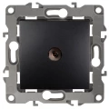 Изображение товара Розетка ЭРА серия 12 12-3102 TV проходная, для скрытой установки, IP20, цвет - антрацит Б0027435