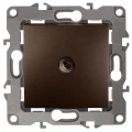 Изображение товара Розетка ЭРА серия 12 12-3102 TV проходная, для скрытой установки, IP20, цвет - бронзовый Б0027438