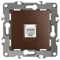 Изображение товара Розетка телефонная RJ11 скрытого монтажа серия 12 ЭРА бронзовая IP20
