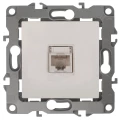 Изображение товара Розетка ЭРА серия 12 12-3107 информационная RJ45, для скрытой установки, IP20, цвет - слоновая кость