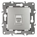 Изображение товара Розетка ЭРА серия 12 12-3107 информационная RJ45, для скрытой установки, IP20, цвет - алюминиевый