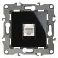 Изображение товара Розетка ЭРА серия 12 12-3107 информационная RJ45, для скрытой установки, IP20, цвет - черный