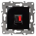 Изображение товара Розетка ЭРА серия 12 12-3111 аудио, для скрытой установки, IP20, цвет - черный