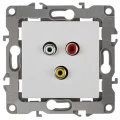 Изображение товара Розетка ЭРА серия 12 12-3113 RCA, для скрытой установки, IP20, цвет - белый