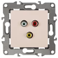 Изображение товара Розетка ЭРА серия 12 12-3113 RCA, для скрытой установки, IP20, цвет - слоновая кость
