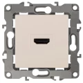 Изображение товара Розетка ЭРА серия 12 12-3114 HDMI, для скрытой установки, IP20, цвет - слоновая кость