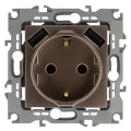 Изображение товара Розетка ЭРА серия 12 12-4109 с USB, 2P+E, 16A, бронзовый цвет