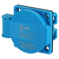 Изображение товара Розетка ЭРА 112 R(PAN)-16-2P-PE-IP54 скрытой установки панельная, с крышкой, число контактов 2Р+PЕ, номинальный ток - 16А, степень защиты IP54, цвет - синий