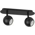 Изображение товара Светильник настенно-потолочный ЭРА OL36-2, поворотный, цоколь GU10, под 2 лампы MR16 до 12 Вт, цвет - черный