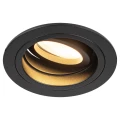 Изображение товара Светильник ЭРА KL84 50 Вт встраиваемый, цоколь GU5.3, под лампу MR16, IP20, цвет – черный