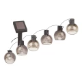 Изображение товара Гирлянда садовая ЭРА ERAGS08 на солнечной батарее, 10LED, IP54, длина 3.8 м