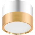 Изображение товара Подсветка накладная ЭРА OL7 LED светодиодная потолочная, с цоколем GX53, 12 Вт, номинальное напряжение - 220 Вт, IP20, цвет - золото/хром