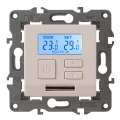 Изображение товара Терморегулятор ЭРА Elegance 14-4111-02 универсальный 230 В, номинальный ток - 16 А, степень защиты IP20, цвет - слоновая кость