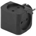 Изображение товара Тройник ЭРА SP-4-B 220 В, 16 А, 3500 Вт, 4 розетки, без заземления, цвет - черный