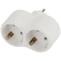 Изображение товара Разветвитель ЭРА SPx-e-W 220 В 16 А 3500 Вт 2 розетки с заземлением белый