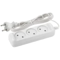 Изображение товара Удлинитель бытовой ЭРА UX-3 220 В 3 розетки без заземления 1.5 м белый