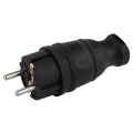 Изображение товара Вилка прямая ЭРА V8-IP44 сила тока 16 А, номинальное напряжение 220 В, IP44, черная, каучуковая