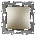 Изображение товара Выключатель одноклавишный ЭРА 12 скрытой установки IP20 шампань 10 А