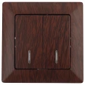 Изображение товара Выключатель ЭРА Solo 4-105-10 с подсветкой венге
