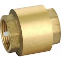 Изображение товара Клапан обратный EUROS ST4001 1/2″ Ду15 Ру16 муфтовый, пружинный, корпус - латунь, диск - пластик, уплотнение - NBR