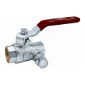 Изображение товара Кран шаровой EUROS ST1016 grand 1″ Ду25 Ру25 полнопроходной, уплотнение - PTFE, никелированный, внутренняя резьба с дренажём ручка-усиленный рычаг, корпус - латунь
